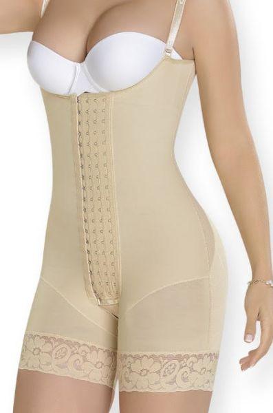MYD F0768 MID-THIGH FAJA BACK COVERAGE AND ADJUSTABLE STRAPS WITH ZIPP –  Miss Curvas