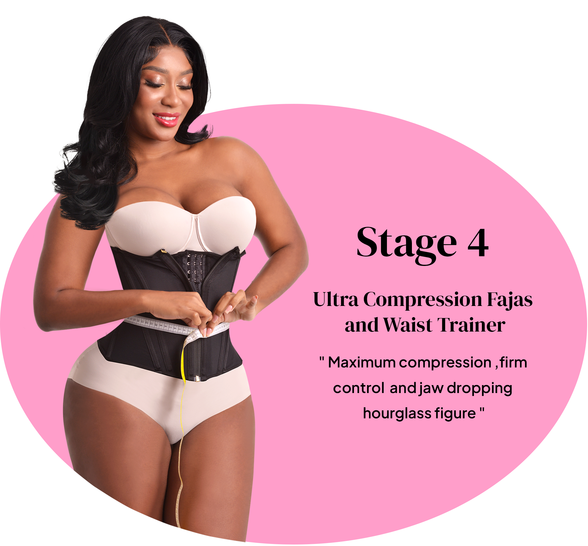 Latex Waist Trainer for Liposuction, Tummy Tuck and BBL