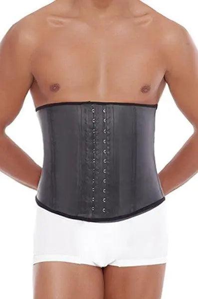 Black Men Latex Weight Lifting Waist Trainer - Pretty Girl Curves Waist Trainers & Shapewear