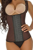 Gym Thermal Sculpt Brown Vest 3 Rows #2021 - Pretty Girl Curves Waist Trainers & Shapewear