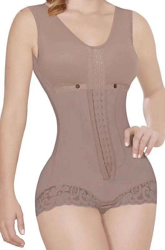 Short Style Compression Faja with bra and Back Coverage #6164 - Pretty Girl Curves Waist Trainers & Shapewear