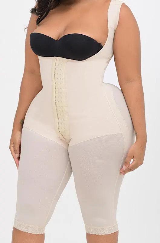 Stage 1 Curvy Body knee length Post Lipo BBL Faja #8464 - Pretty Girl Curves Waist Trainers & Shapewear