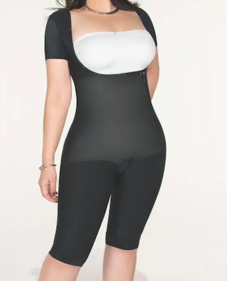 Stage 2 Quater Sleeve Faja - Pretty Girl Curves Waist Trainers & Shapewear