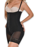 Strapless  Black Mid thigh shaper #0066 - Pretty Girl Curves Waist Trainers & Shapewear